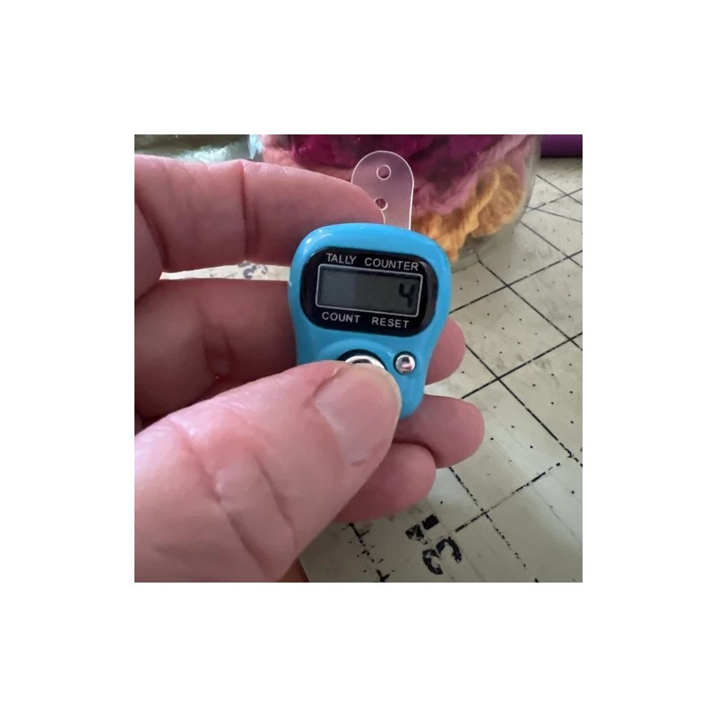 Digital Stitch Row Counter Ring Push For A Row/Stitch Has