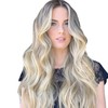 Peluca Larga y Rizada, Peluca de Mujer Rubia de Aspecto