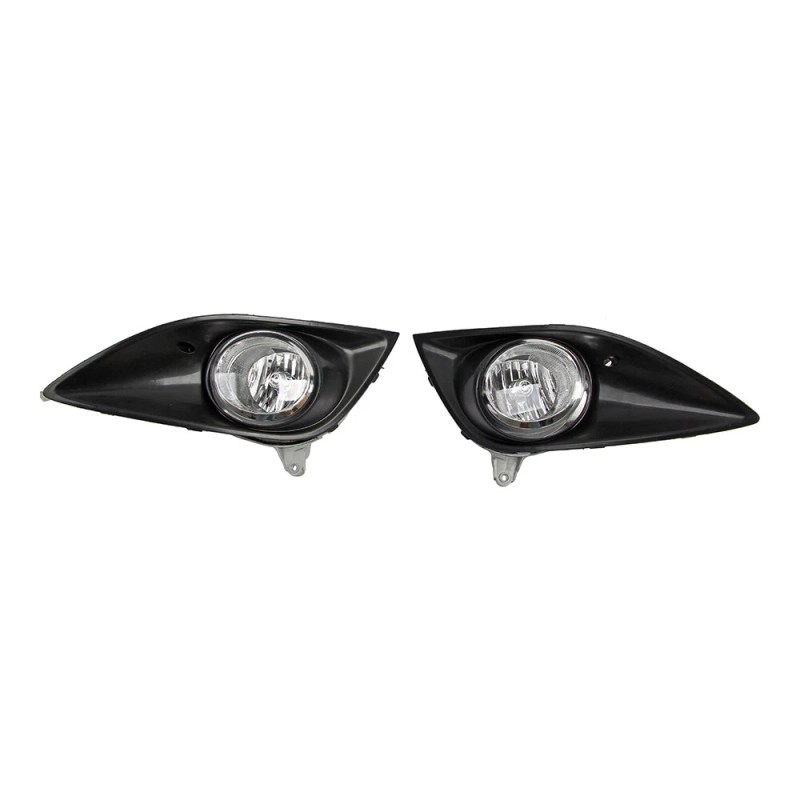Cahuczlhoz Pair Fog Lamp W/Bezel Kit LH+RH For 2013-2016 Hyundai