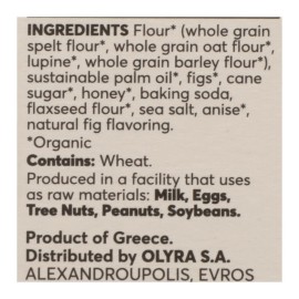 UD_Olyra Biscuit Fig Anise Wafer Case of 6 5.3 Oz Soft Texture with Sweet Chocolate Cheese Chicken Cocoa Flavors Certified Halal