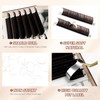 ABONNIE Brown Lash Extensions, 0.07 D Curl, 12mm Classic Lash