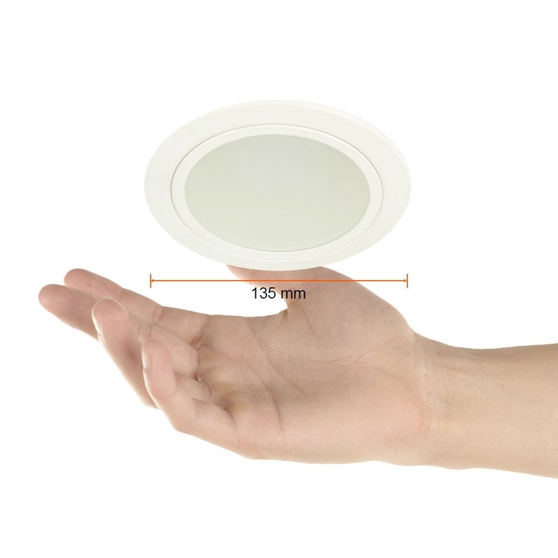 Tecnolite - Lámpara Downlight Empotrable, Potencia Máx. 6 W, Base