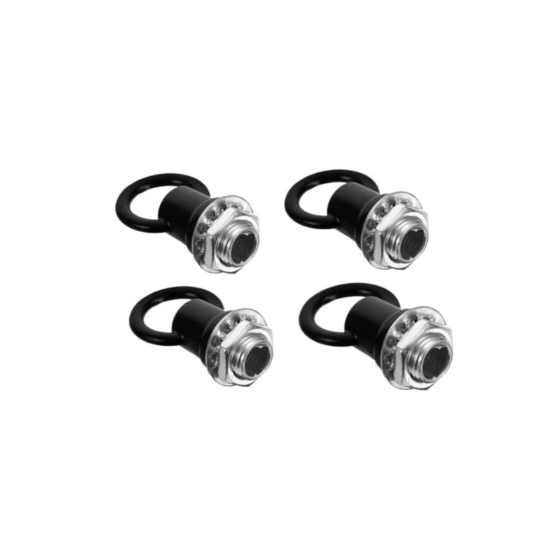 4Pcs Black Light Fixture Hooks Ring Nuts,Eye Nuts Lamp Nuts