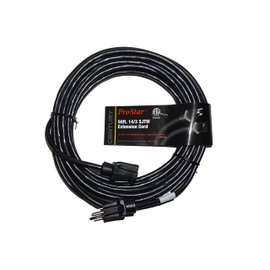 ProStar 14 Gauge SJTW 3 Conductor 50 Foot Extension Cord - Black