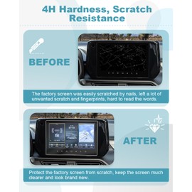 CDEFG Kompatibel mit Suzuki Swift 2023 2024 Facelift / SX4 S-Cross III 2021-2024 Navigation Schutzfolie 4H Kratzfest 9 Zoll GPS Displayschutzfolie Navi Folie Swift 2024 Zubehör 2 Stück