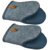 Mini Oven Mitts 1 Pair, Silicone Short Oven Mitts Heat