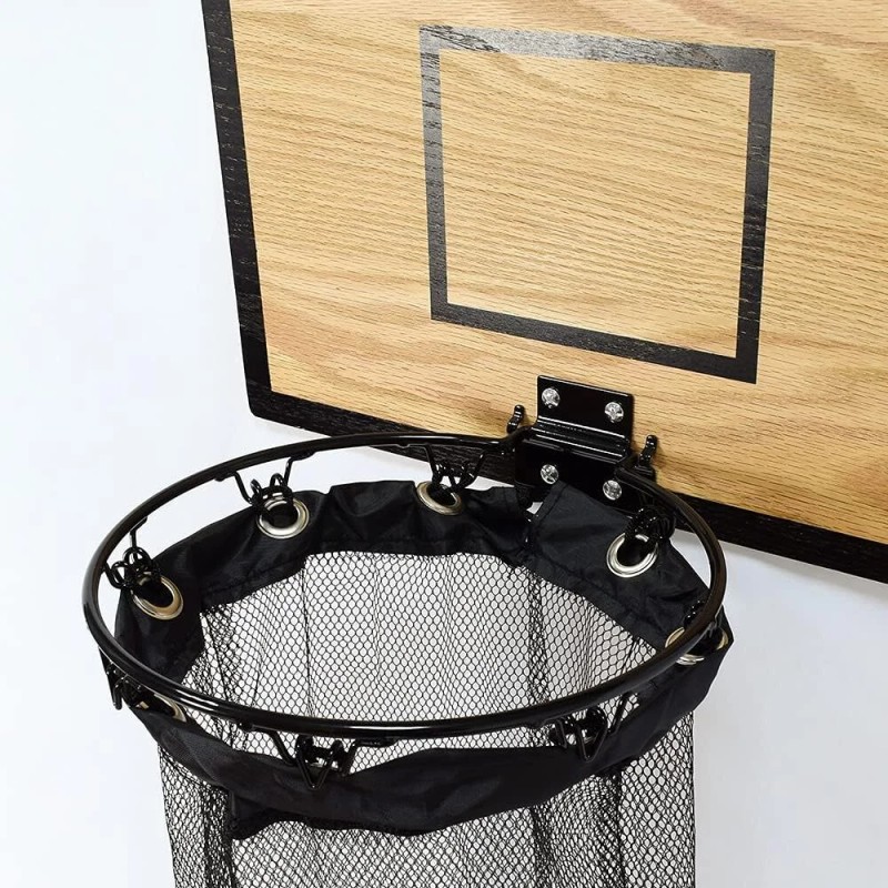 Fury Strike Basketball Laundry Hamper With Hoop Large Black Design