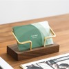 Muso Wood Business Card Stand, Wooden Business Card Stand, Large