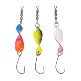 LT Easiyl 3 pieces high-action spinner rotor spoon, 18 x 7 mm, length 70 mm, compatible with perch, compatible with chub for freshwater fishing