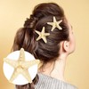 PAGOW 3 Pcs Starfish Hair Clips, Creamy White Hair Clips,