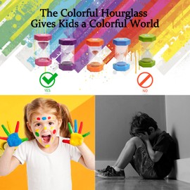 10 Minutes Sand Timer, Hourglass Timer, Sand Clock for Kids, Colorful Sand Watch, Sandglass Timer, Visual Timer for Home Office Kitchen Decor (Pink)