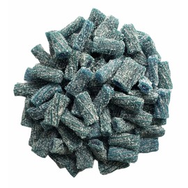 Smarty Stop Sour Licorice Twist Bite Gummy Candy/Twisteroos Pectin Filled Licorice Sour Gummies (Blue Raspberry, 2 Pound (Pack of 1))