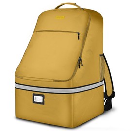 Car Seat Travel Bag - Padded Car Seat Carrier with Steel Cable Handle and Reflective Stripes, Large Durable Airport Gate Check Bag with Shoulder Strap