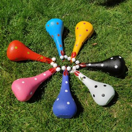 TOTITOM Chicken Statue Indoor Decor, Silly Chicken Decor Resin Statue Ornaments with Long Neck Handmade Unique Ornament for Home Garden Backyard Decoration (7 Colors Chickens)