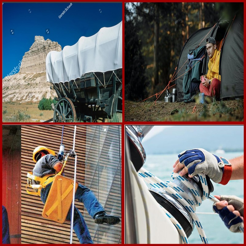 findmall 3/8 Inch x 200 Feet Double Braid Polyester Rope