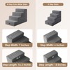 EHEYCIGA Dog Stairs for Bed 20" H, 4-Step Extra Wide