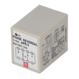 CKCTELAY Phase Sequence Relay Loss Reverse Protection Controller for Motor 10A APR‑3AC380V