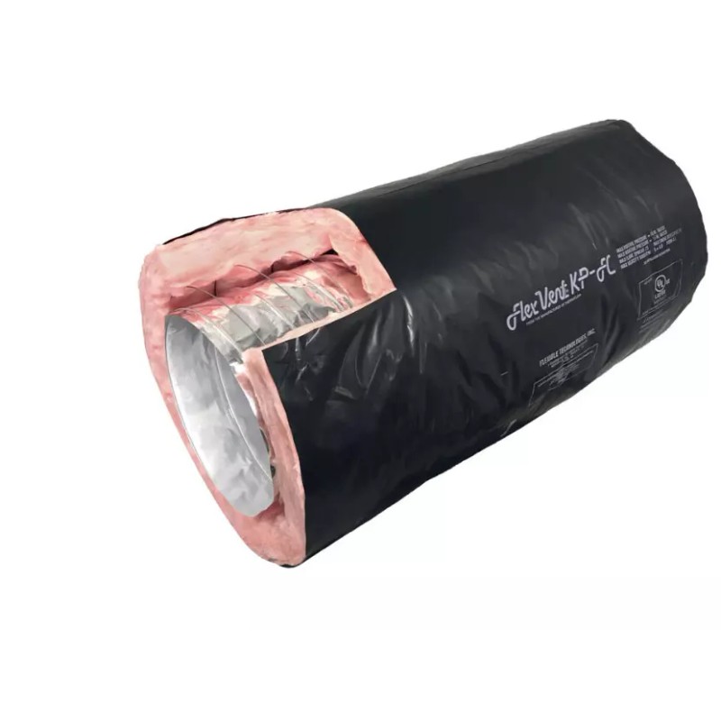 Thermaflex 6-in x 25-Ft Insulated Flexible Round Flex Duct Tube
