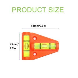T Type Spirit Level, Mini Caravan Leveller Devices, Motorhome Gadget Levelling, Cross Bubble Level, Also Use for Compact Space Home School