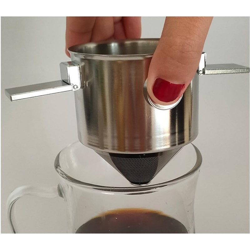 Reusable, Easy to Clean, Foldable Stainless Steel Pour Over Coffee