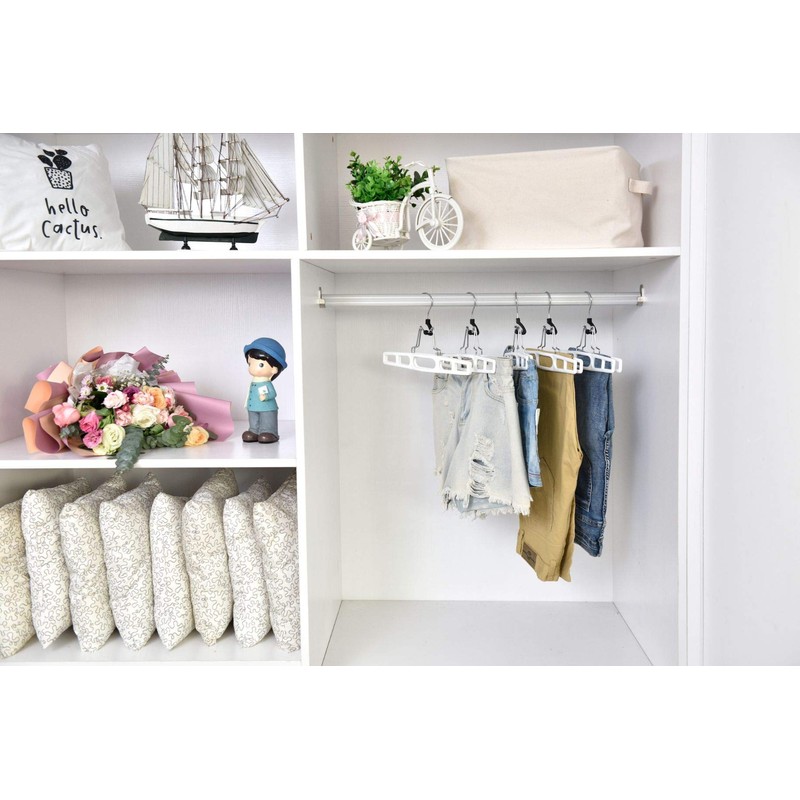 Premium Skirt Hangers 2-Pack - Thin Space-Saving Skirt Hanger Set