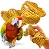 Bonka Bird Toys 3338 Twisted Vine Swirls 4" x 3" Natural Chew Toy 2-Pack for Small to Large Bird Breeds Foot Talon Play and DIY Foraging Conure Ringneck and Similar