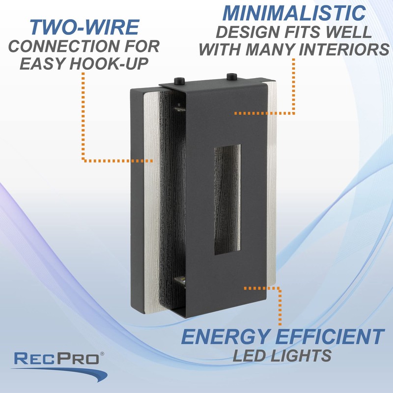 RecPro RV 12V Wall Mounted Light with Sleek Modern Design