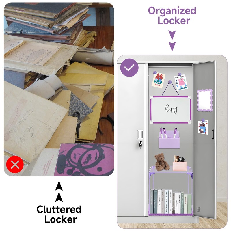 12 Pcs Locker Organizer and Decorating Kit, First Day of
