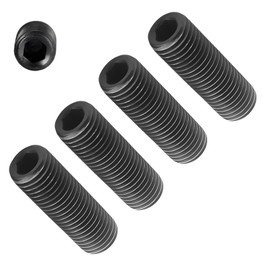 TERF® M8 X 60mm Allen Head Hex Socket Grub Screws Self Colour Black High Tensile Grade 14.9 Grub Screw M8 (8mm) X 60mm Allen Key Internal Hexagonal Socket Bolts - Pack of 4