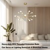 M10 Threaded Extension Poles Lighting Fixture Downrods Stems & 180