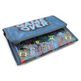 Fashion Stationery Lunch Bag Insulated Cooler Kids Adults Folding Reusable Pack Lunch Bags for Girls Boys Kids Picnic Bag (Navy)