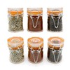 Homelike Style 1.7 oz Mini Glass Spice Bottles, 24 Pack