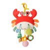 Crab Pull String Toy for Babies - Soft Sensory Hanging
