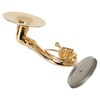 Miniature French Horn Model Brass Golden Stylish Exquisite Birthday Gift