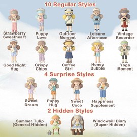 BEEMAI Molinta Minor Holiday Series Blind Box 6-Box Set (Set of 6 No Repeat), Cute Figures Collectibles