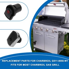 Outspark G511-0055-W1 4-Outlets Grill Igniters for Charbroil Electronic Ignition Module Replacement Kit w/Wires and 2 Push Buttons for Charbroil Surefire Ignition Systems