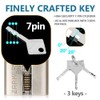 Zarker J45S keyed Alike Padlocks, Heavy Duty Stainless Steel Shackle