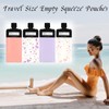 4PCS Travel Pouches for Toiletries, 3oz Refillable Leak Proof Empty