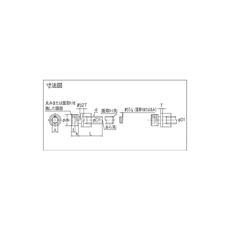 Trusco Nakayama B078-0512 Stainless P-3 Hexagonal Socket Insert Bolt, Size