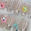Glitter Flower Handmade Nail Tips - Square L / 글리터