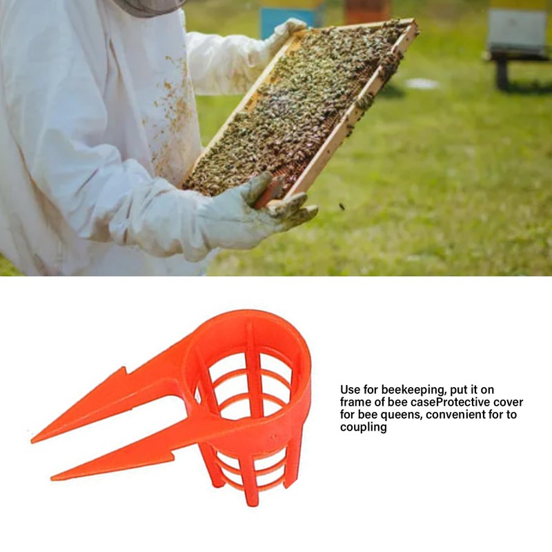20Pcs Queen Bees Cages Opening Bees Queens Cage Protective Cell