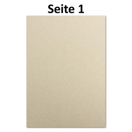 50 x Eco Writing Paper Made of Grass Paper DIN A4 - Recycled Paper 120 g/m² - Environmental Craft Paper for Invitations or Menu Cards - Glüxx Agent