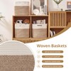 OIAHOMY 3-Pack Kallax Storage Cubes, Cotton Rope Woven Baskets for