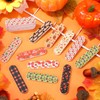 Lasnten 200 Pcs Mini Nail Files Fall Gifts Bulk for