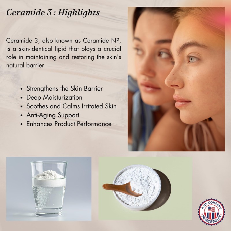 Ceramide 3 Powder Ceramide NP Cosmetic Grade Ceramides Make your