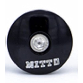 NITTO Bicycle Stem Top Cap for 1-1/8" Heads, Includes Starfangle Nut (Black)
