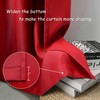 DUALIFE Red Blackout Curtains for Bedroom Small Windows - 45