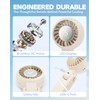 WIXBOSHU Portable Handheld Turbo Fan Foldable Personal Fans, 5 Gear