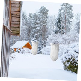 Totority 2pcs Non Woven Plant Frost Cover Winter Plant Protector for Greenhouses Durable Freezing Shield for Flowers Trees Weather Resistant