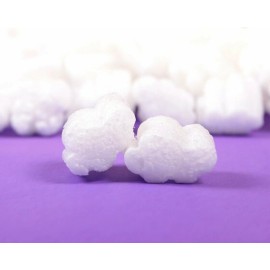 Storopack FunPak Packing Peanuts Puffy White Clouds 1.5 cu ft Compostable Biodegradable